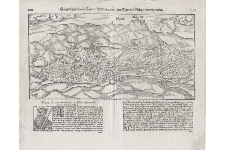 Münster S.: Salins-les-Bains,  dřevořez , 1628