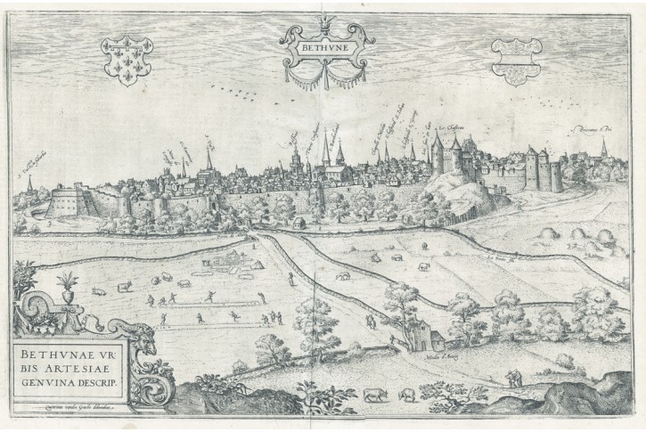 Bethune, Braun Hogenberg,  mědiryt, 1588