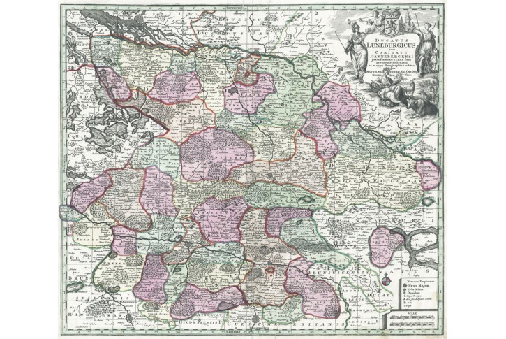 Seutter : Luneburgicus, kol. mědiryt, 1740