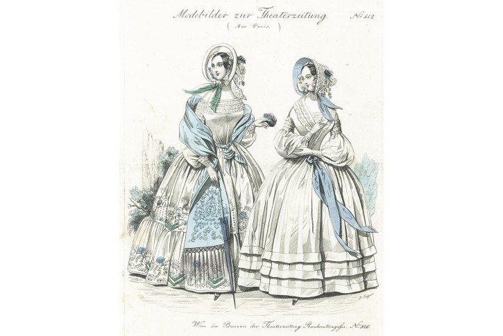 Moda 512 ,  kolorovaný oceloryt, (1840)