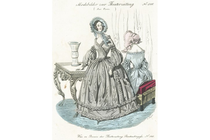 Moda 506, kolorovaný oceloryt, (1840)