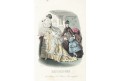 Moda, Freval, kolorovaná litografie, (1850)