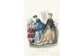 Moda II., Freval, kolorovaná litografie, (1850)