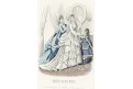 Moda III., Freval, kolorovaná litografie, (1850)