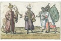 Potníci , Bruyn, kolor. mědiryt, 1581