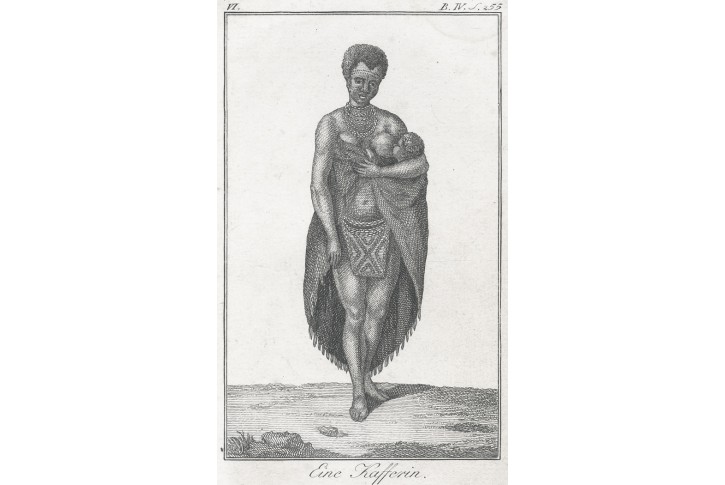 Afričanka, mědiryt, (1820)