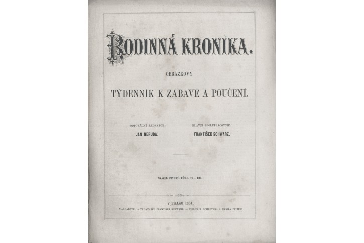 Rodinná kronika týdenník IV., Praha, 1864