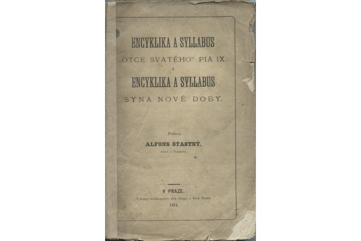 Encyklika a syllabus Pia IX., Pha.,  1874