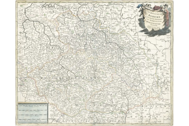 Schenck P.:  Boheme , kolor. mědiryt, 1702