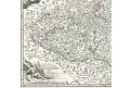 Homann J. B.:  Moraviae, kolor. mědiryt, 1720