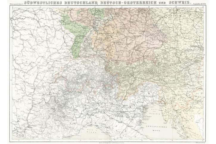 Südwestliches Deut.. , Deutsch-Oesterreich , 1875