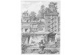 Mexiko Uxmal, Menzel, oceloryt, 1857