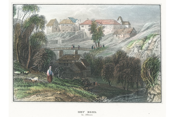 Ostroh Seeberg, Meyer, kolor. oceloryt, 1850