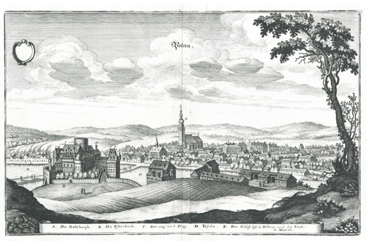 Polná, Merian M. ,mědiryt 1650