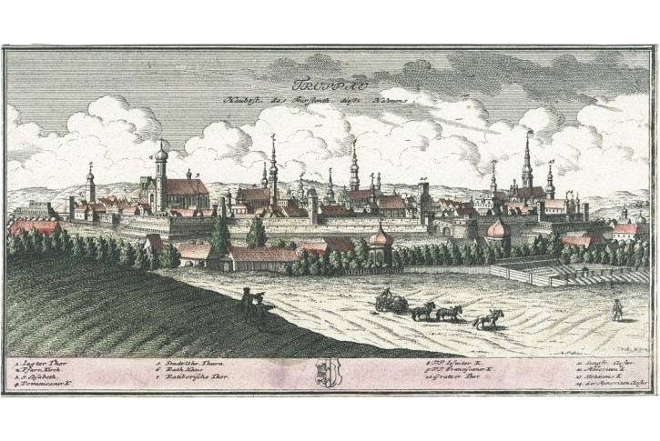 Opava, Homann, mědiryt, 1838
