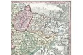 Seutter G.M.: Bohemia Reg., kolor. mědiryt, 1740