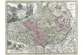 Seutter M.: Marchionatus Moraviae, mědiryt 1744