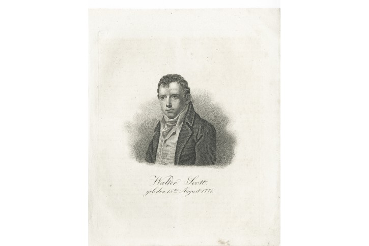 Scott Walter, mědiryt , 1828