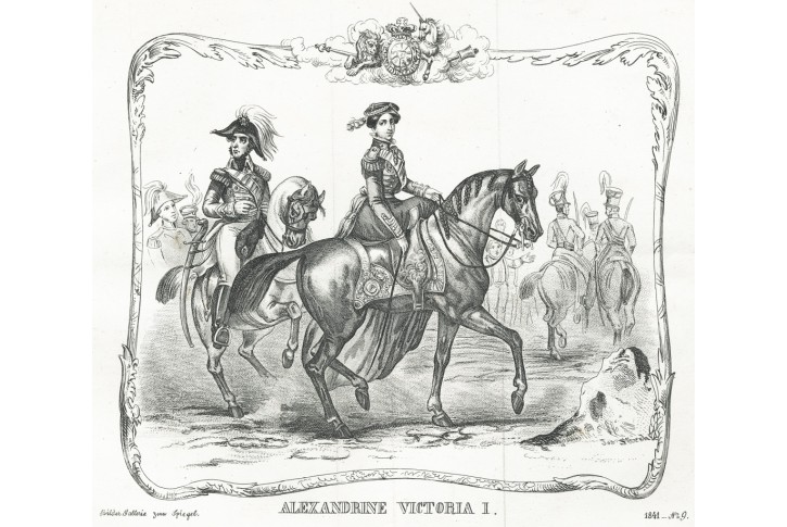 Viktorie (britská královna), litografie, 1841