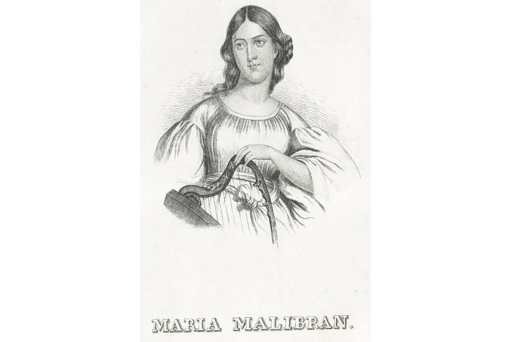 Maria Malibranová, oceloryt, 1836