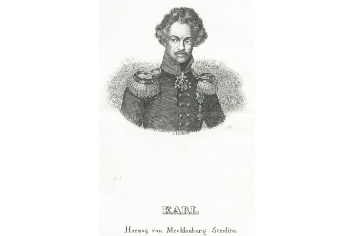 Karl  von Mecklenburg-Strelitz, oceloryt, 1836