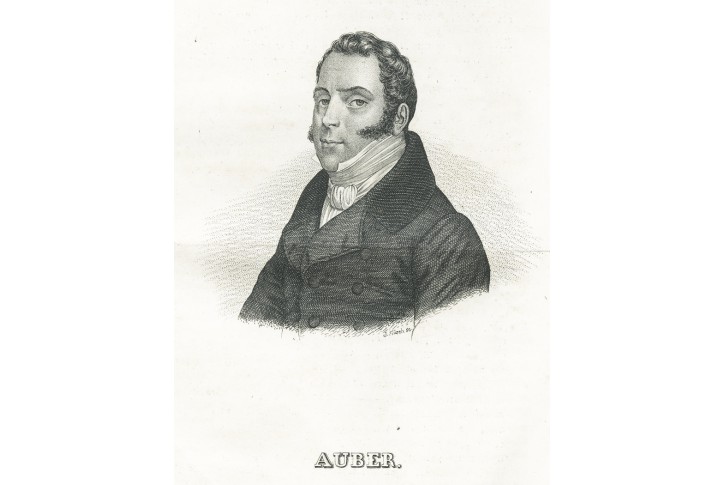 Daniel Auber, oceloryt, 1836
