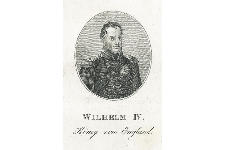 Vilém IV. král, mědiryt, (1830)