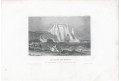 Etretat, Meyer, oceloryt, 1850