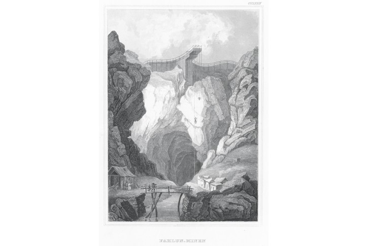 Fahlun důl, Meyer, oceloryt, 1850