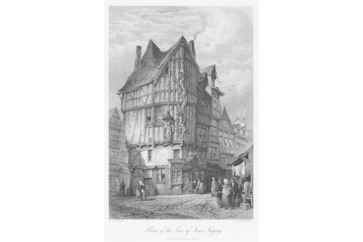 Joigny, oceloryt, (1860)