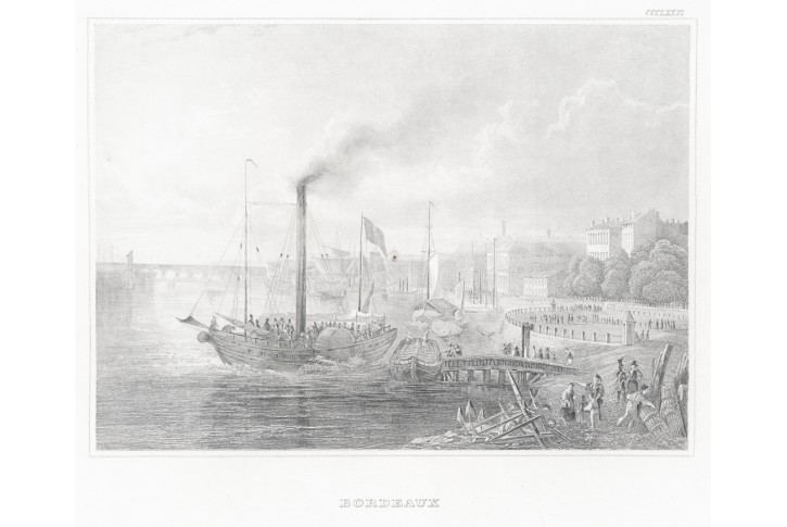 Bordeaux, Meyer, oceloryt, 1850