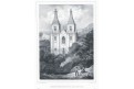 Roudnice Kostel, Semmler, litografie, 1845