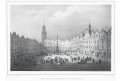 Pardubice náměstí, Semmler, litografie, 1845
