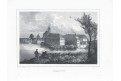 Čelákovice , Semmler, litografie, 1845