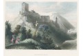 KARLŠTEJN, Herloss, kolor. oceloryt, 1841