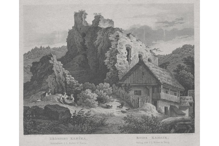 Kamýk, Mikovec, oceloryt 1860