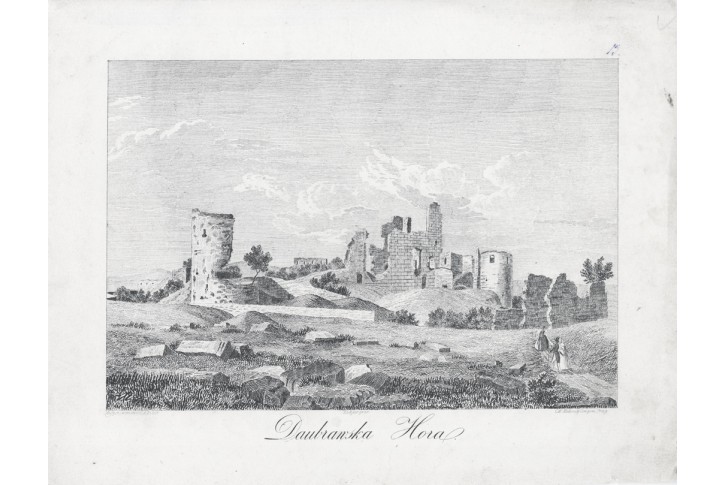 Doubravská Hora, Heber, litografie, 1843