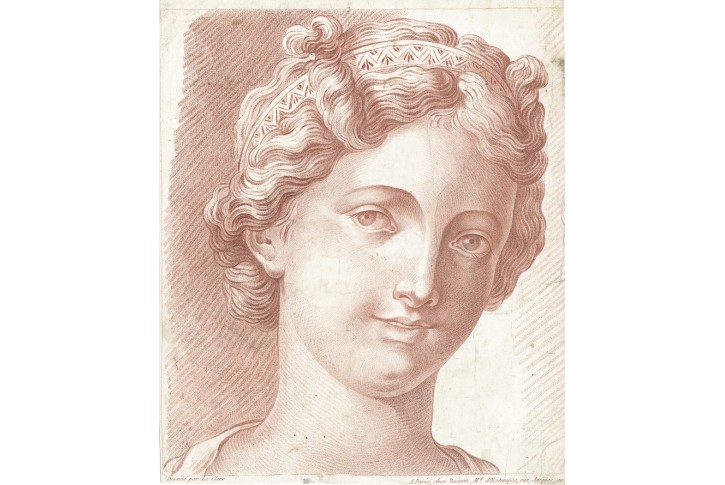 Hlava ženy, Crayon, ((1790)
