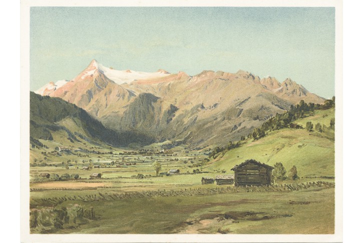 Kitzsteinhorn, Novopacký, chromolitografie 1903