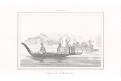 Noku Hiva  Polynesie, Rienzi, oceloryt,1836