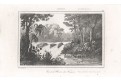 Austrálie řeka Francesc, Rienzi, oceloryt,1836