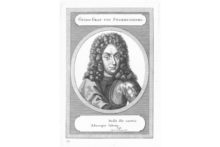Guido Starhemberg, mědiryt, (1820)