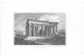 Parthenon, oceloryt (1830)