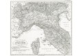 Italie sever, Stieler,  oceloryt, 1856