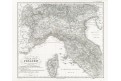 Italie sever, Stieler,  oceloryt, 1856