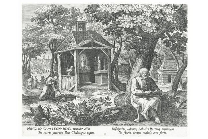 Sadeler J.: Leonardus, mědiryt, 1600