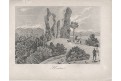 Starý Herštejn, Heber, litografie, 1843