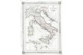 Italie,  Dufour, oceloryt, 1852