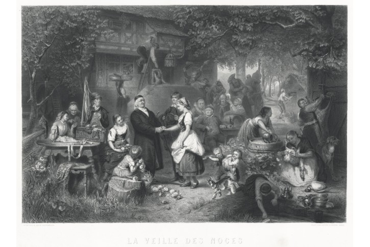 Před svatbou, Varin, lept, 1873