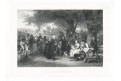 Vesnická slavnost, Girardet, lept, 1873